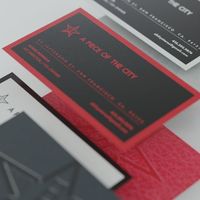 A Piece of the City — Printed collateral