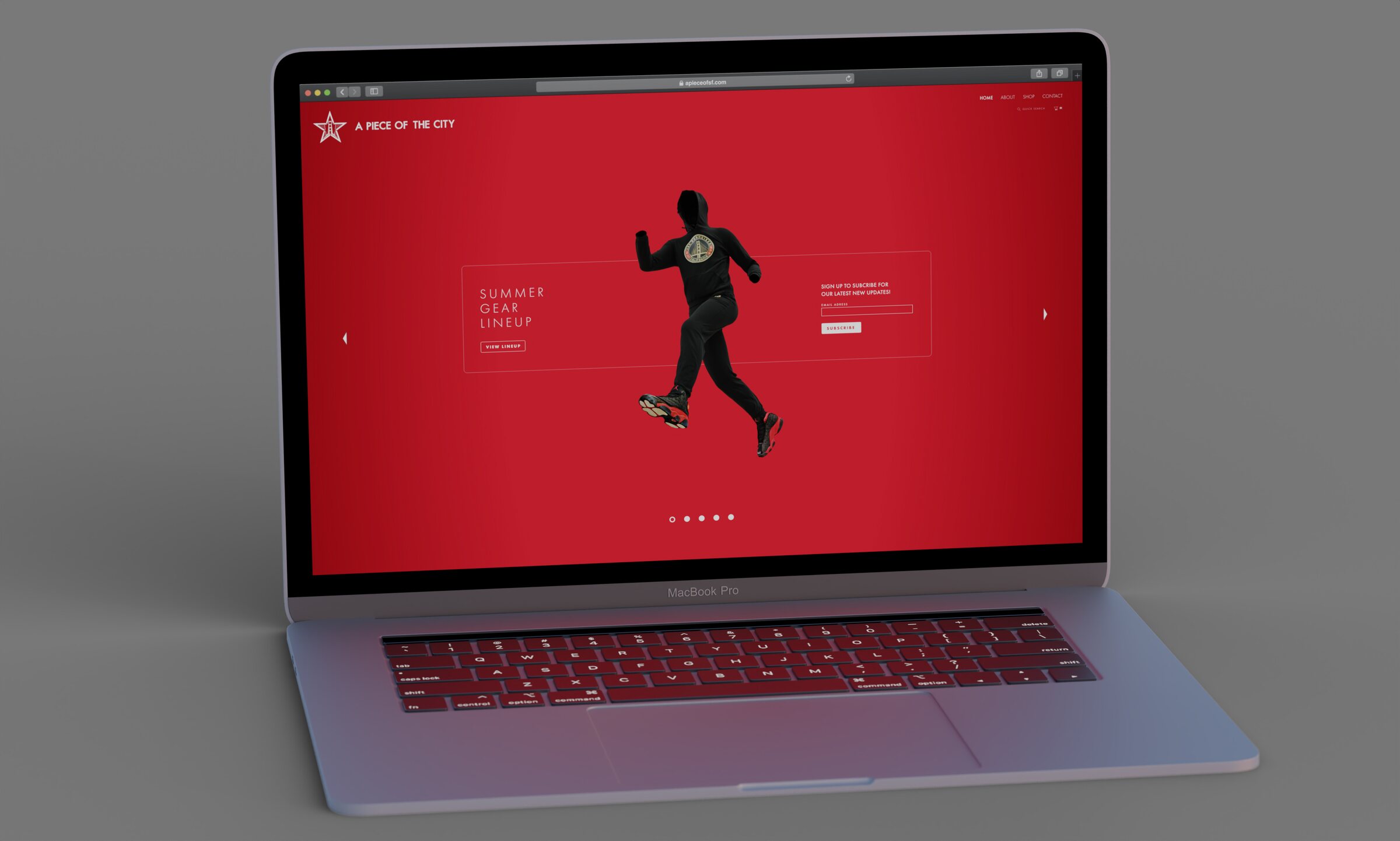 A Piece of the City — E-commerce website