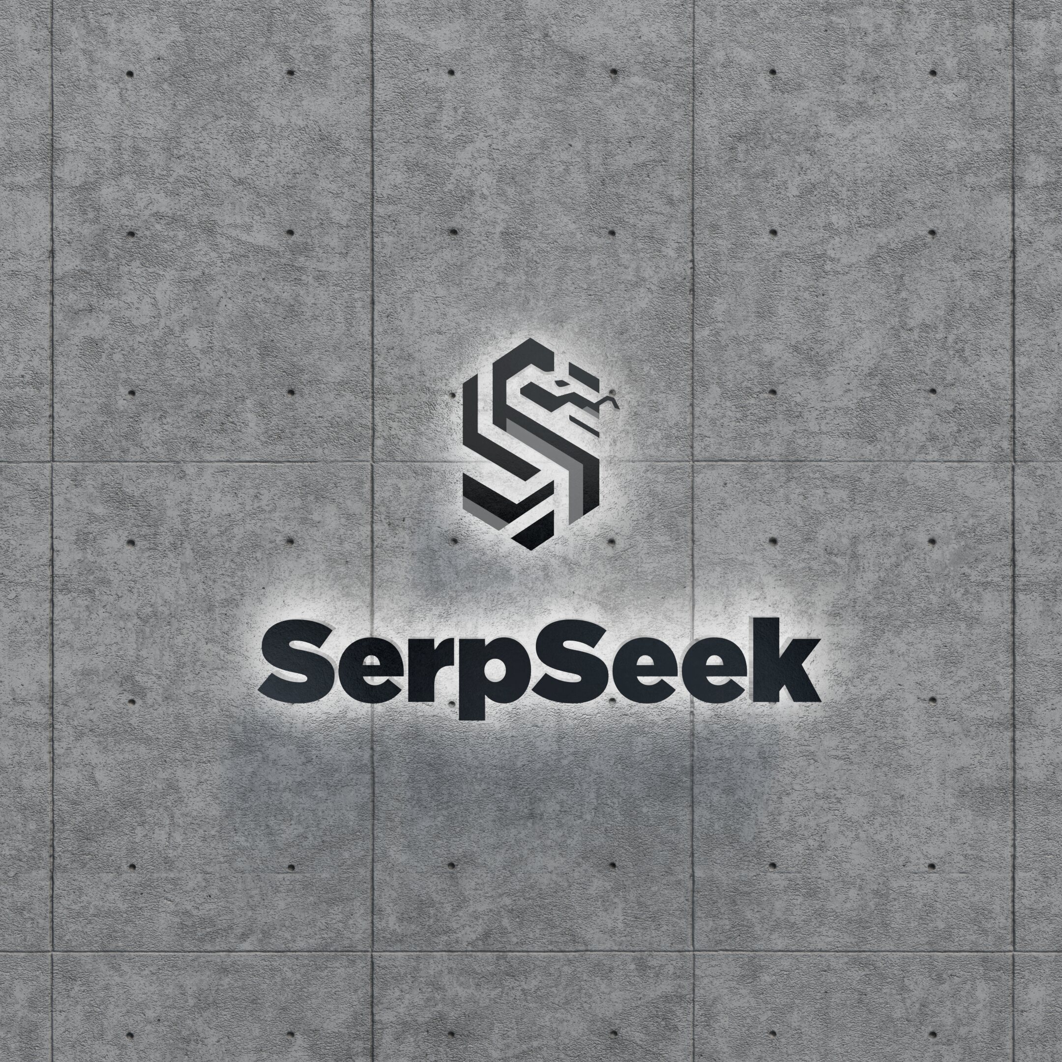 SerpSeek — Stacked SerpSeek identity mark